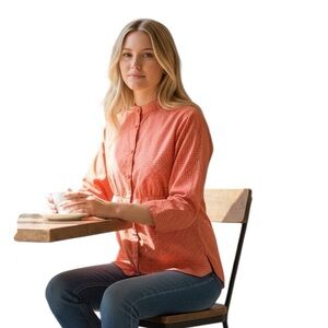 PATAGONIA LONG SLEEVE GINGHAM CHECK HENLEY COTTON BUTTON DOWN TOP 14